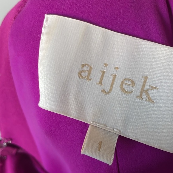 AIJEK VERONA‎ RUFFLED DRESS IN FUCHSIA size 1 US 2-4 - Picture 4 of 5